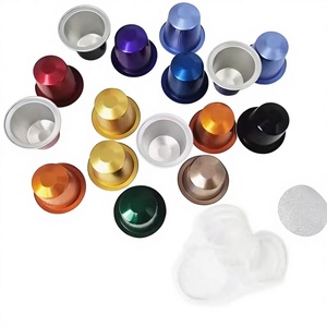 Cápsulas <span class=keywords><strong>de</strong></span> Café <span class=keywords><strong>de</strong></span> <span class=keywords><strong>Aluminio</strong></span> Ecológicas <span class=keywords><strong>de</strong></span> Grado Alimenticio al por Mayor con Tapas <span class=keywords><strong>de</strong></span> <span class=keywords><strong>Aluminio</strong></span> para que los Distribuidores Suministren a Cafeterías y Oficinas Locales - Product Image 1
