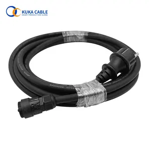 2M 3M 5M 10Meter M25 Male Connector AC Cable EU Plug AC Wire For WVC600-28000W Solar Micro Inverter