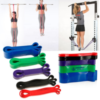 Bandes d'Exercice de Fitness et de Yoga en Latex 100% Naturel Haute Qualité, Boucles de Résistance Extensibles pour Traction, Grande Élasticité