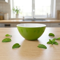 MUW Bestwares Vente en gros en usine Bol à salade en mélamine bicolore vert avocat Grand bol de service rond pour commande en gros