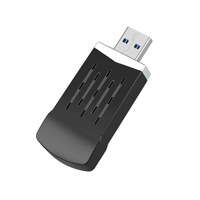 Clé USB WiFi double bande 2,4G/5,8G USB3.0 1300Mbps, récepteur sans fil pour ordinateur portable, adaptateur MTK7612U Kali Linux en stock