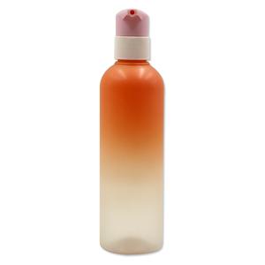 Fabricante de gran capacidad de alta calidad, botella cilíndrica de 300ml, botella cosmética PET con pintura, revestimiento UV, bomba de <span class=keywords><strong>loción</strong></span> de Color - Product Image 2