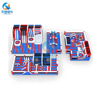 Parc d'attractions gonflable géant Corgi pour intérieur et extérieur, aire de jeux pour enfants avec trampoline, PVC de qualité commerciale, 30x30m, 1000kg, Château