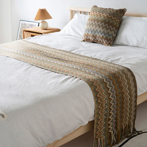 <span class=keywords><strong>Cuscini</strong></span> decorativi in stile etnico bohémien <span class=keywords><strong>cuscini</strong></span> in famiglia camere campione a righe a maglia <span class=keywords><strong>federe</strong></span> - Product Image 3