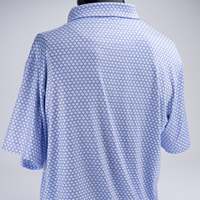 T-shirt de golf à motif de lames de lavande, impression numérique complète, haute qualité