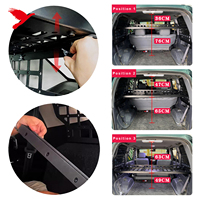 Pour Toyota Land Cruiser LC90 LC95 1996-2002 Panneau de rangement modulaire Modification d'étagère Stockage Coffre arrière Débris Rack Panneau Molle