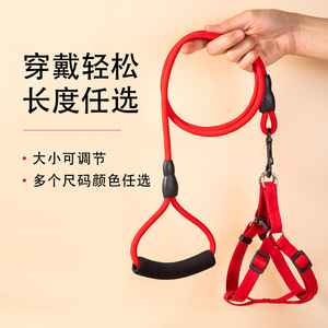 Dog <b>Leash</b> Nylon Soft Adjustable Length For Small Medium Large Breeds Training Use - Product Image 1