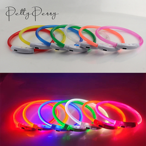 조정 가능한 <span class=keywords><strong>Led</strong></span> 빛 개 애완 동물 목걸이 중국에서 만든 야간 조명 애완 동물 개 고양이 개 안전 조명 플래시 목걸이 애완 동물 용품 - Product Image 5
