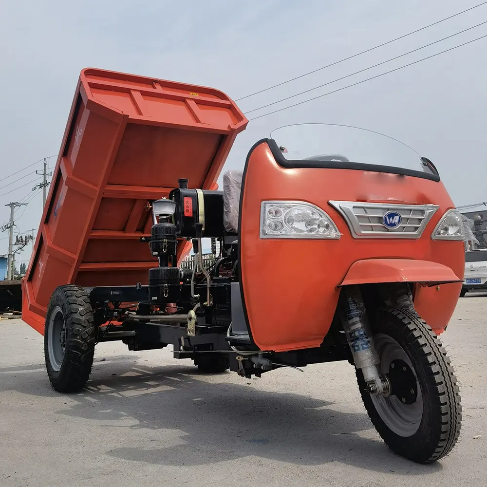 BAOLU Triciclo diesel barato para carga pesada 22hp, óleo diesel, combustível para 3 rodas, fazenda