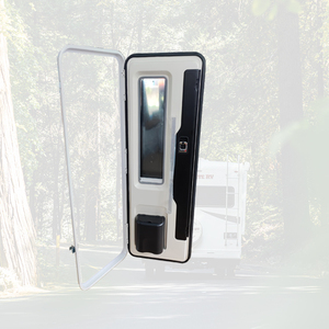 Porte d'entrée de choix de qualité pour caravane de style européen avec double verre acrylique et poubelle - Product Image 1