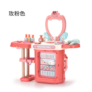 ITTL Set Kecantikan 3 Dalam 1, Mainan Kosmetik Anak Perempuan dengan Lampu dan Musik untuk Hadiah Mainan Anak Perempuan