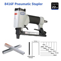 Agrafeuse pneumatique professionnelle XINYI Air Stapler 8416F 21Ga en aluminium, capacité 200 agrafes/m, garantie 3 ans, longueur de clou 4-16 mm