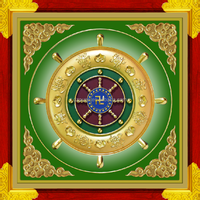 Buddhist Temple Interior Use Aluminum Ceiling Tiles With Brass Foil Finish Modern Classic Design Aluminum Ceiling Panel