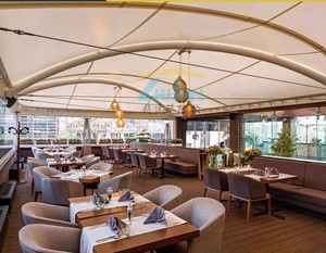 Pvdf/PTFE không thấm nước độ bền kéo màng cấu trúc mái che nắng hiện đại khán đài xây dựng cho nhà để xe đổ kho công viên khách sạn - Product Image 4