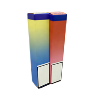 Boîte longue et fine personnalisée avec logo pour l'emballage des stylos, boîte en carton recyclable avec finition holographique