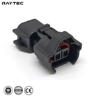 Adaptateurs d'injecteurs de carburant en cuivre et connecteurs électriques EV6-DN Adaptateur Nippon Denso 2 broches Prise électrique automobile 12V 15A IP67