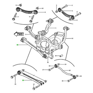 ก้านผูกสำหรับ Dodge Challenger Charger Magnum 5180480AC Macpherson Strut Suspension System - Product Image 4