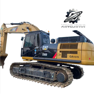 Excavatrice Caterpillar 336D d'occasion, marque japonaise d'origine, 36 tonnes, excavatrice de taille moyenne, chenilles en caoutchouc, grandes excavatrices - Product Image 1