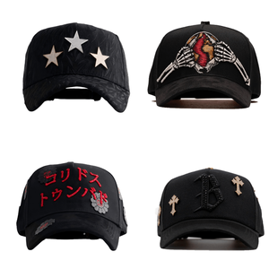 Barbas Mũ Nhà Sản Xuất Bán Buôn 5 Bảng Điều Chỉnh Gorras Mũ Bóng Chày Cong Vành Đen 77 Barbas Mũ Gorras Mũ Da Lộn Mũ Ban Đầu - Product Image 4