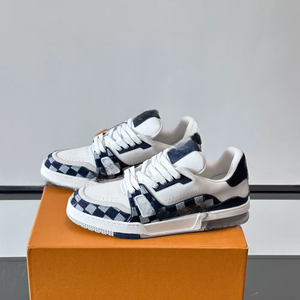 Chaussures de sport et de loisirs tendance pour hommes, nouvelle collection, confortables et respirantes, motif damier, style rétro, avec empiècements Danning - Product Image 1