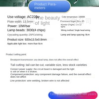 Lampu Strip LED 220V Tegangan Tinggi Bebas Perawatan Perekat Ra70 12000K Aluminium IP65 untuk Plafon TV 50000 Jam Garansi 2 Tahun
