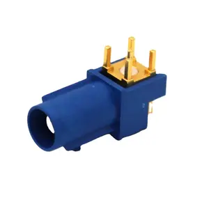 Conector Fakra Z SMB macho azul Fakra B macho conector tipo Z à prova d'água de montagem