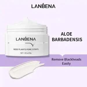 LANBENA-mascarilla de eliminación potente de Aloe para eliminar puntos negros, cristal de buena calidad, Jumbo/familiar, paquete de 30g