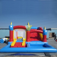 Structure gonflable et château gonflable sur mesure avec toboggan aquatique, capacité 500 kg, installation facile, vente en gros