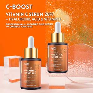 Suero de vitamina C <span class=keywords><strong>20</strong></span>% con ácido hialurónico, suero para el cuidado de la piel, reductor de líneas finas y arrugas, marca privada - Product Image 4