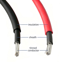 Für H1Z2Z2-K Solarkabel 2,5/4/6mm |   1500V DC XLPO Doppelt Isolierter Verzinnter Kupfer-PV-Draht |   UV- und wetterbeständig mit IP67-Schutzklasse