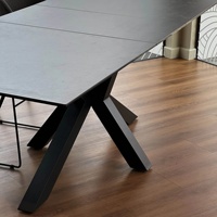 Ensemble de table à manger extensible avec fonction pop-up, directement de l'usine, pour 12 personnes, meubles de salon et de restaurant