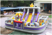 Lilytoys Château gonflable commercial pour enfants, aire de jeux gonflable, ville de loisirs gonflable à vendre