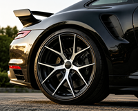 Jantes forgées monobloc GW 16-22 pouces 5x112 5x114.3 Noir brillant pour BMW M3 M4 M5 X3 X5 Série 3 Tesla Model 3 Model Y