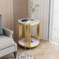 Table basse ronde noire de designers nordiques tendance pour salon, table d'appoint en céramique blanche, table basse à vendre