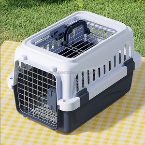 Colorful Solid <strong>Plastic</strong> Classic Airline <strong>Pet</strong> Carrier Breathable Small Animal <strong>Transport</strong> <strong>Cage</strong> for Dogs Cats Birds Outdoor Carry - Product Image 2