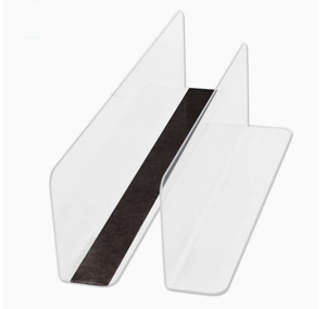 후키 플라스틱 투명 자석 선반 칸막이 L자형 고품질 - Product Image 1