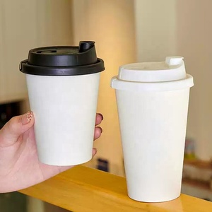 Biodegradables Disposable <b>Coffee</b> Paper Cup with Lids 8OZ 12OZ 16OZ 20OZ <b>Takeaway</b> Cup for <b>Coffee</b> Tea Shop Supplies - Product Image 6