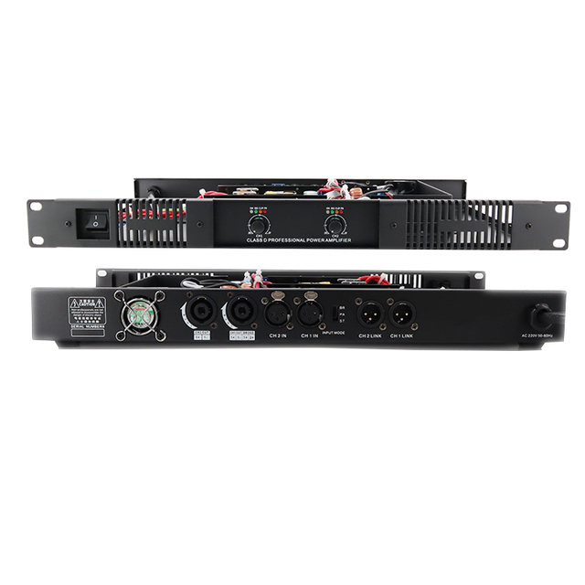 Home Theater Conference Room Class D 400w 2 Channel Professional Power Amplifier for Stage