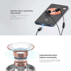 Audífonos Intrauditivos con Cable Tipo C, Micrófono, Control de Tres Botones, Resistentes al Agua IP54, Cancelación de Ruido ENC, Negro/Blanco - Product Image 4