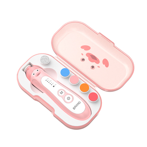 Phim Hoạt Hình Mới Thiết Kế Xách Tay Điện Bé Cắt Móng Tay Máy Cắt Tông Đơ Thiết Lập Với 6Pcs Mài Đầu - Product Image 5