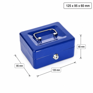 <strong>Small</strong> Combination Lock Security <strong>Box</strong> with Handle <strong>Lockable</strong> Metal Safe for Cash Jewelry Documents - Product Image 5