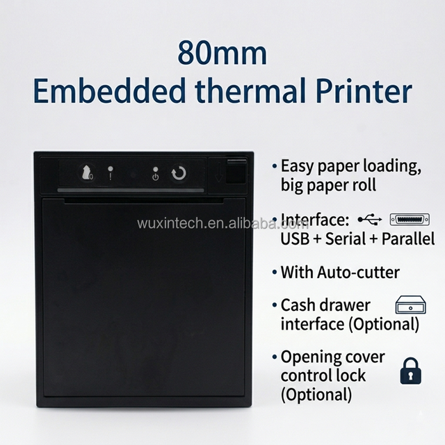 OEM 58mm 80mm Embedded Thermal Receipt Printer Mechanism Mini Panel Printer for Self Service Kiosk POS Terminal Ticket Printing