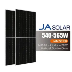 Ja 2023 El más popular 540W 555W 560W 565W 545W 550W Jam72d30 Gb 182mm 11bb Mono Panel solar para sistemas solares