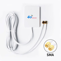 Routeur d'antenne portable à gain élevé pour tablette compacte, double interface 3G/4G/LTE/WIFI, connecteurs TS9, gain 8dBi