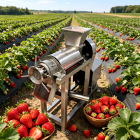 Trillingsvrije, BPA-vrije, duurzame watermeloenpers van hoge kwaliteit voor bessen en mango's, geschikt voor catering en industrieel gebruik.