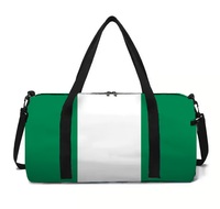Sac de voyage à bandoulière avec drapeau nigérian, sac de sport, sac de week-end, confortable et portable, best-seller