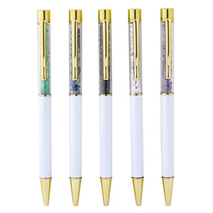 ของขวัญอภิ<span class=keywords><strong>ป</strong></span>รัชญาวิญญาณ7<span class=keywords><strong>ป</strong></span>ากกาจักระคริสตัลเทอราพีสีขาวคาถาควอตซ์กรวดนางฟ้า<span class=keywords><strong>ป</strong></span>ากกาอเมทิสต์ด้วยหิน - Product Image 1