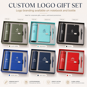 Coffret cadeau professionnel : thermos isotherme, carnet en cuir et stylo, cadeau d'affaires pour les collègues - Product Image 3