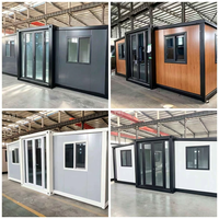 Maison conteneur extensible à aile unique de 30 pieds, économique, préfabriquée, modulaire, blanche, logement temporaire pour camp ou bureau