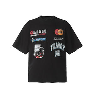 26 nuevas camisetas de manga corta de verano para hombre, camiseta informal de manga corta con elementos de carreras FOG - Product Image 5